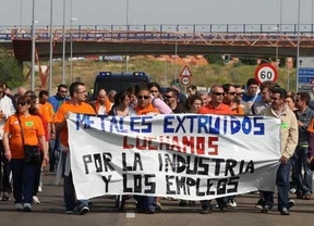 Los trabajadores de Metales Extruidos salen de nuevo a la calle en defensa de sus empleos y por la reactivación de la empresa