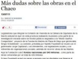 En Chaco desmienten a Clarín y a TN