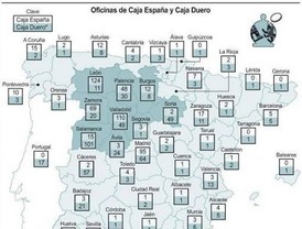 La fusión de Unicaja con Caja España-Caja Duero dará origen al cuarto grupo de cajas por volumen de activos
