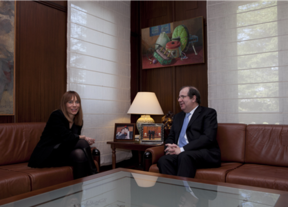 Herrera analiza con la presidenta de Microsoft el impulso de nuevas iniciativas en el sector de las TIC