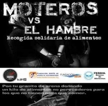 La campaña solidaria 'Moteros VS Hambre' recauda 5.000 kilos de alimentos en Valladolid