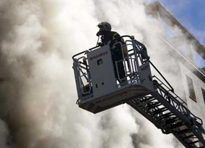 Ocho afectados por inhalación de humo en un incendio en Palencia