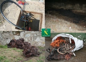 Desarticulada en Palencia y León una organización criminal acusada del robo de 25 toneladas de cobre