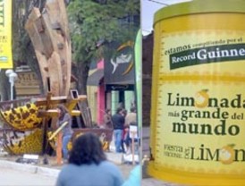 Tucumán logra la limonada más grande del mundo