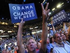 Convención demócrata vota nominación de Obama