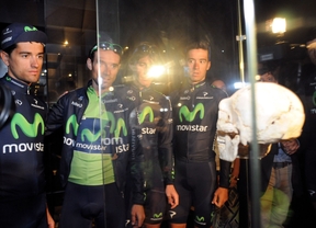 El equipo ciclista Movistar y 