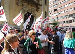 Los empleados públicos de CyL salen a la calle para mostrar su rechazo a las medidas del Gobierno 