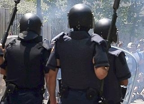 Cargas policiales en Madrid durante la marcha de los mineros 