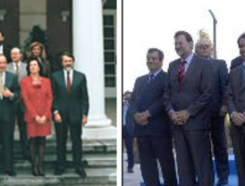 Aznar y Rajoy se hacen la foto del antes y el después