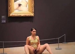 Una artista convierte en 'body art' 'El origen del mundo' de Courbet