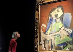 El Picasso, "Mujer con perro"