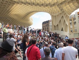 Las concentraciones y acampadas de 'indignados' siguen en toda Andalucía de forma 'indefinida'