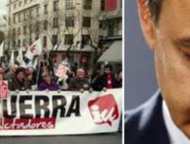 Zapatero, como Aznar, va a escuchar el grito de '¡No a la Guerra!'