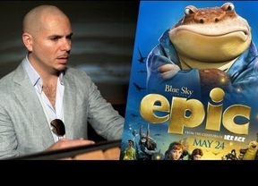 Pitbull da vida a una rana en la película "Epic"