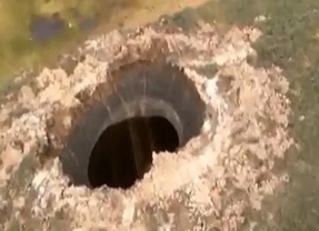 Aparece un misterioso cráter gigante en 'el fin del mundo'