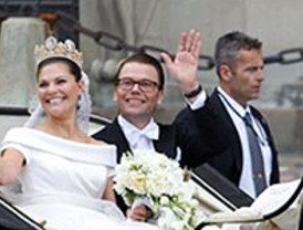 Victoria de Suecia dio el 'sí quiero' ante 1.200 invitados