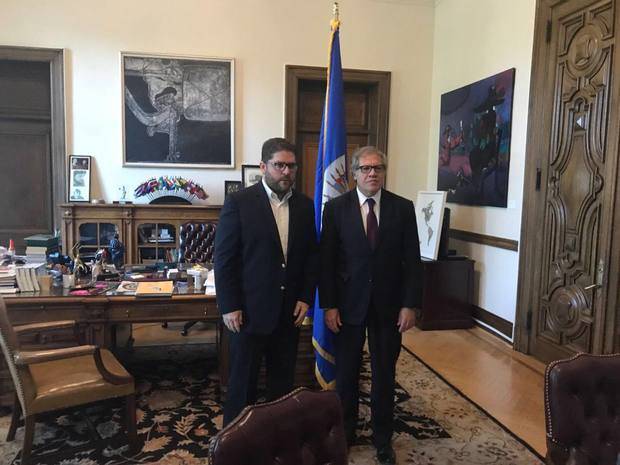 Almagro se reunió con el alcalde Gustavo Marcano
