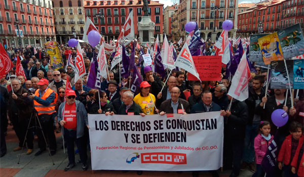 Miles de personas reclaman en Castilla y León mejoras laborales e igualdad de género