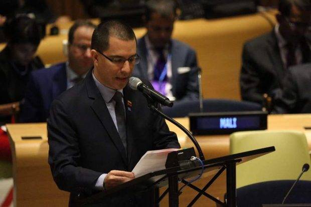 Arreaza expresó que estuvo en la ONU contando la verdad de Venezuela