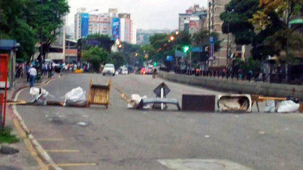 Opositores adelantaron “trancazos” en varios puntos de Caracas