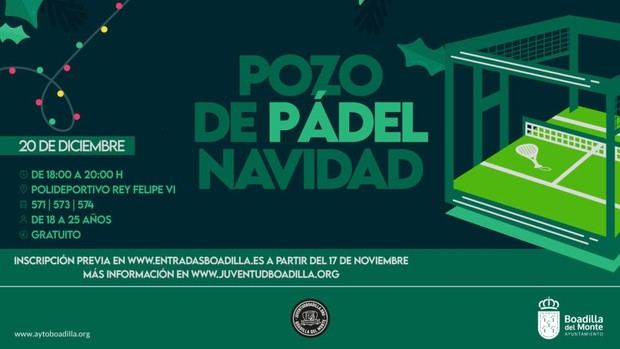 Inscripciones abiertas para el Pozo de Pádel en Boadilla del Monte
