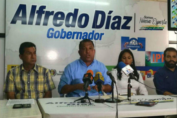 Alfredo Díaz pedirá a la MUD reconsiderar decisión de juramentación ante la ANC