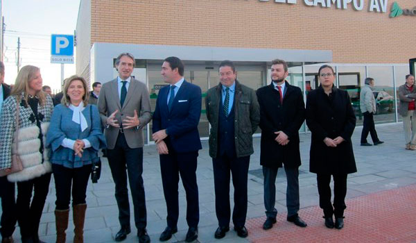 De la Serna inaugura la Estación del AVE de Medina del Campo, que entrará en funcionamiento el 18 de diciembre
