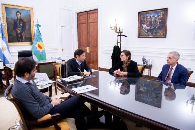 Axel Kicillof recibió a la Embajadora española María Jesús Alonso Jiménez