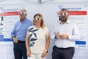 El Ayuntamiento de Madrid advierte sobre la importancia de proteger la vista durante el eclipse solar