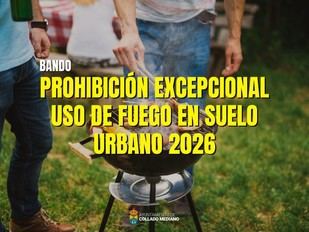 Prohibición del uso de fuego en Collado Mediano por riesgo de incendios