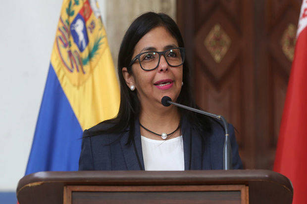 Delcy Rodríguez expresó que la única vía para consolidar la paz es el diálogo