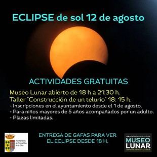Actividades familiares por el eclipse de sol en Fresnedillas de la Oliva