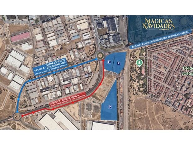 Torrejón de Ardoz asegura que la Avenida de la Luna permanecerá abierta durante las festividades navideñas