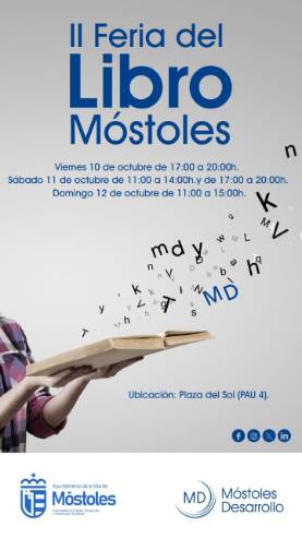 Móstoles acoge la II Feria del Libro en la Plaza del Sol del 10 al 12 de octubre