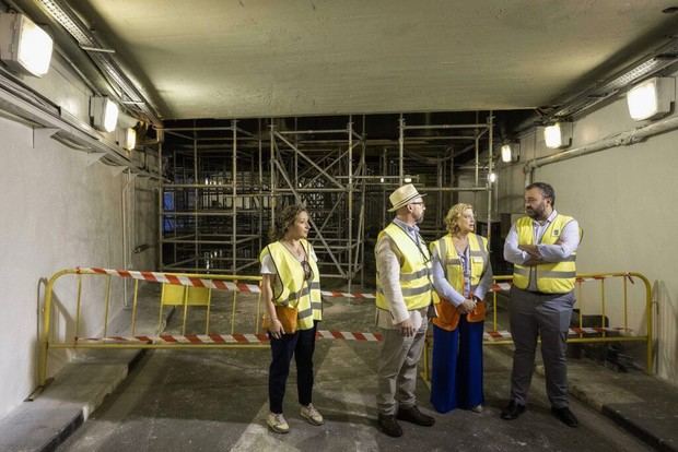 Reabren el túnel bajo la plaza Mayor tras su rehabilitación anticipada