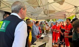 Evolución positiva del incendio en Cerro Muriano , según Antonio Sanz, consejero de Presidencia, Sanidad y Emergencias