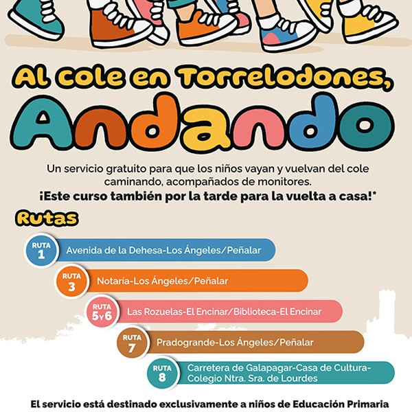 El Pedibús amplía su servicio con regreso gratuito para niños