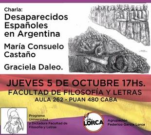 Charla sobre desaparecidos españoles en Argentina
