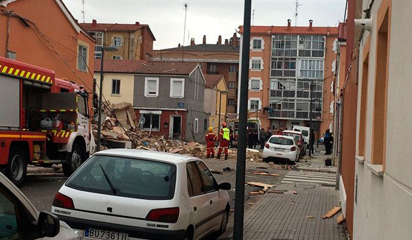 Dos heridos por una explosión de gas en una vivienda en Burgos