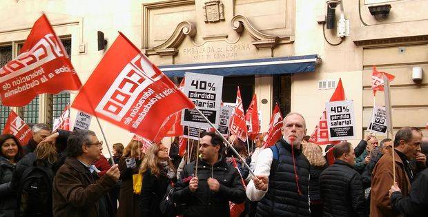 Tras cuatro días de huelga, el gobierno español sigue sin responder los pedidos de los trabajadores de la administración pública