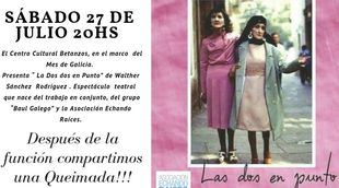 Las Dos en Punto se presentará en el Centro Betanzos