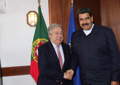 Maduro se reunió con secretario general designado de la ONU