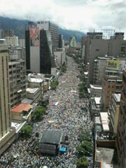 Oposición dice más de 1.100.000 personas marcharon por revocatorio