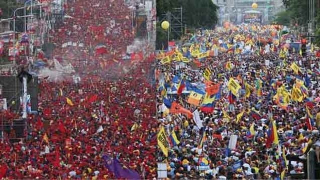 Chavismo y oposición marchan en Caracas a favor y en contra del Supremo
