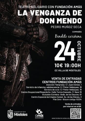 Móstoles presenta una versión solidaria de 'La venganza de Don Mendo' el 24 de octubre