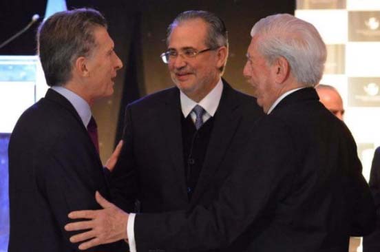 Miguel Henrique Otero discutió con Macri y Vargas Llosa la situación de Venezuela