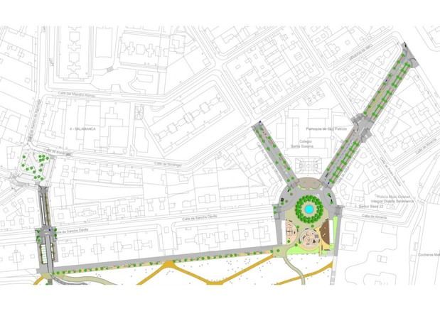 Transformación urbana en Salamanca: nuevo parque con más árboles y accesos peatonales