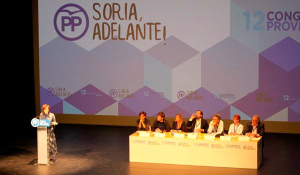 Angulo asume su reelección como presidenta del PP en Soria con 