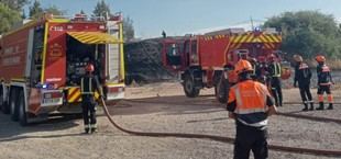 Arganda del Rey colabora en la extinción del incendio forestal en San Martín de Valdeiglesias