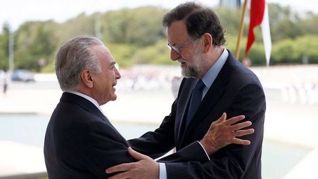 Temer se reúne con Rajoy y podrían discutir situación de Venezuela